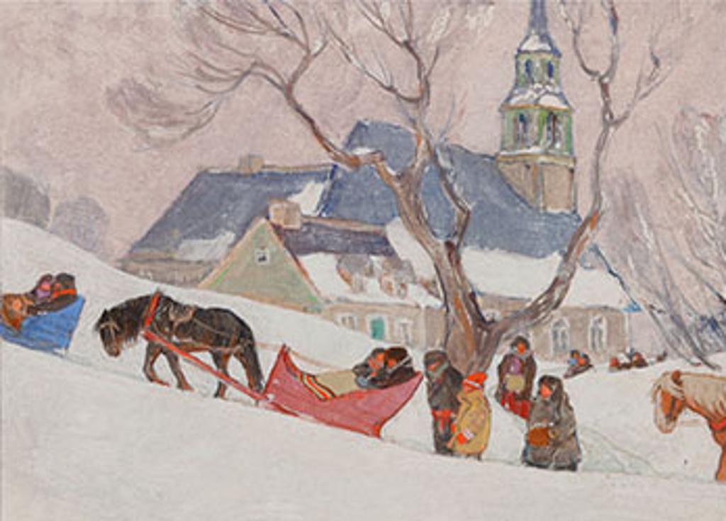 Clarence Alphonse Gagnon (1881-1942) - Retour de L'Église