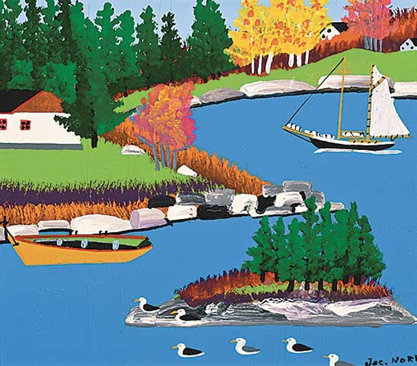 Joe Norris (1925-1996) - Untitled - Busy Lagoon