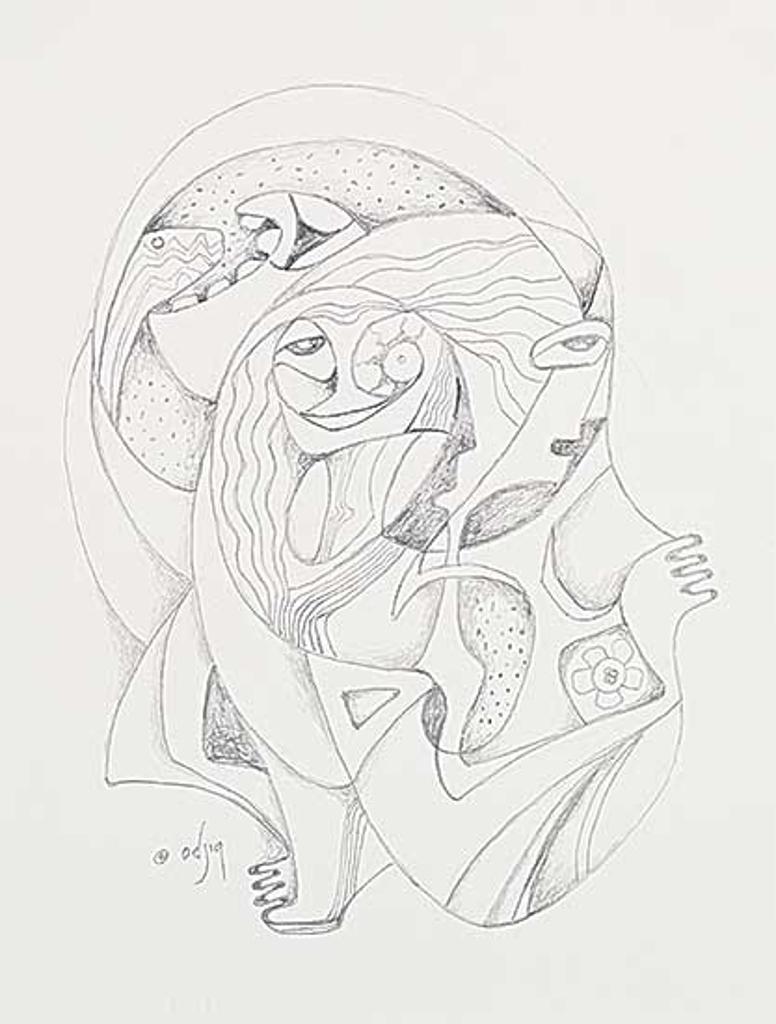 Daphne Odjig (1919-2016) - Untitled - Transformation