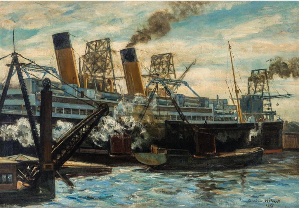 Adrien Hébert (1890-1967) - Le Vieux Port, Montréal, 1926