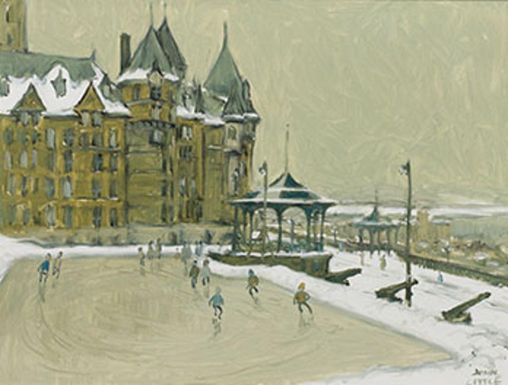 John Geoffrey Caruthers Little (1928-2024) - La Patinoire, Château Frontenac, Québec