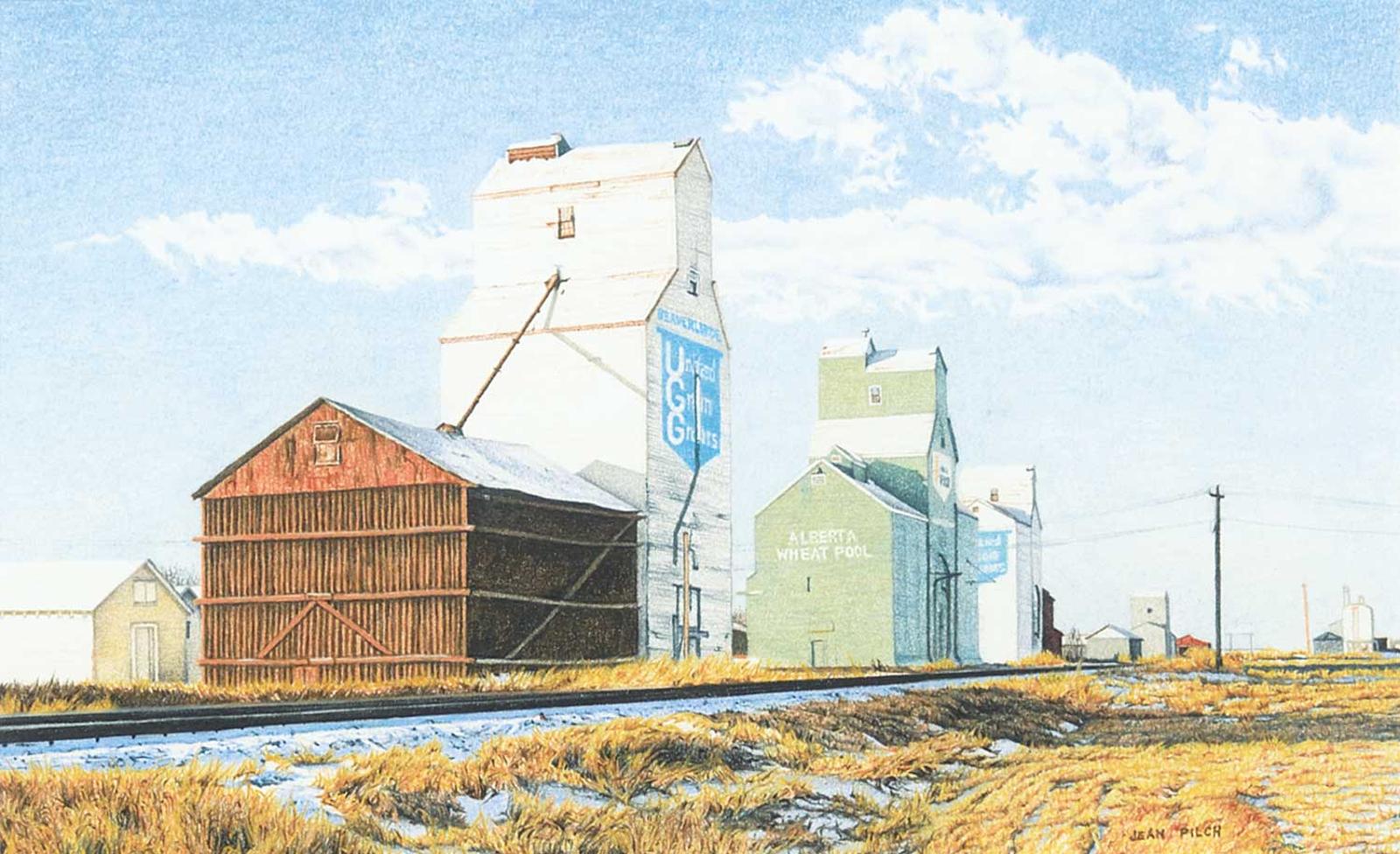 Jean Pilch (1947) - Beaver Lodge, Alberta Elevators, Afternoon Shadows