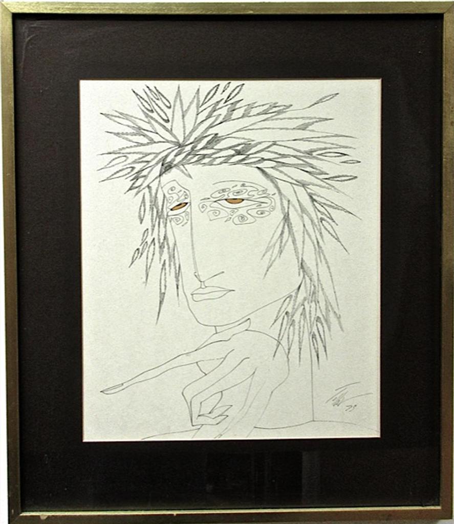 Toller Cranston (1949-2015) - Untitled (Spiked Mullet)