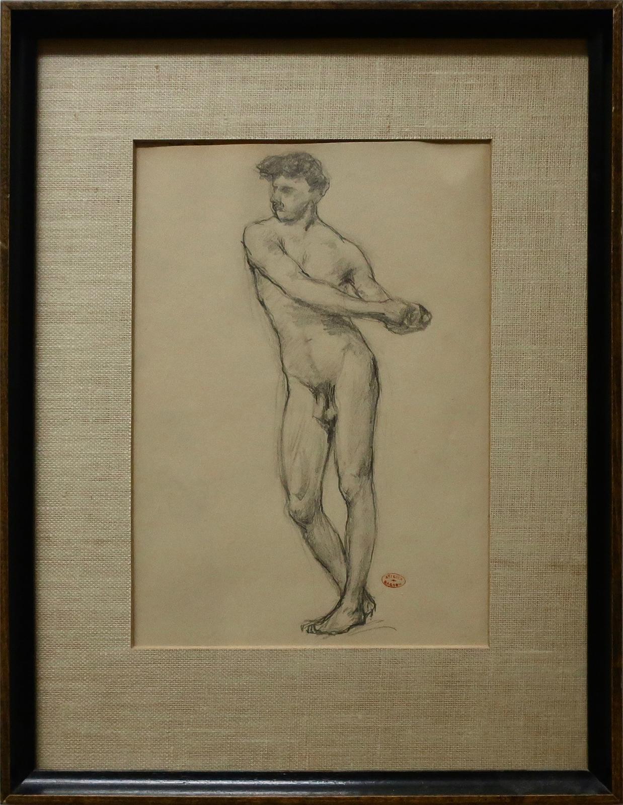 Clarence Alphonse Gagnon (1881-1942) - Standing Male Nude