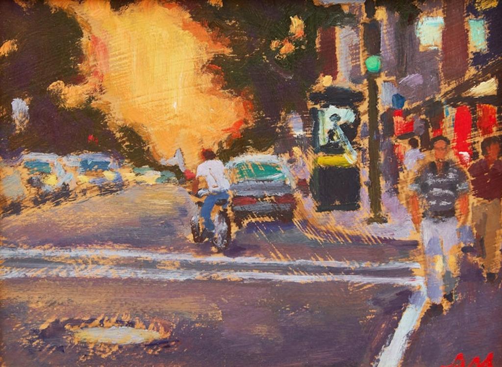 Richard Montpetit (1950) - Rue St- Denis, Crepuscule