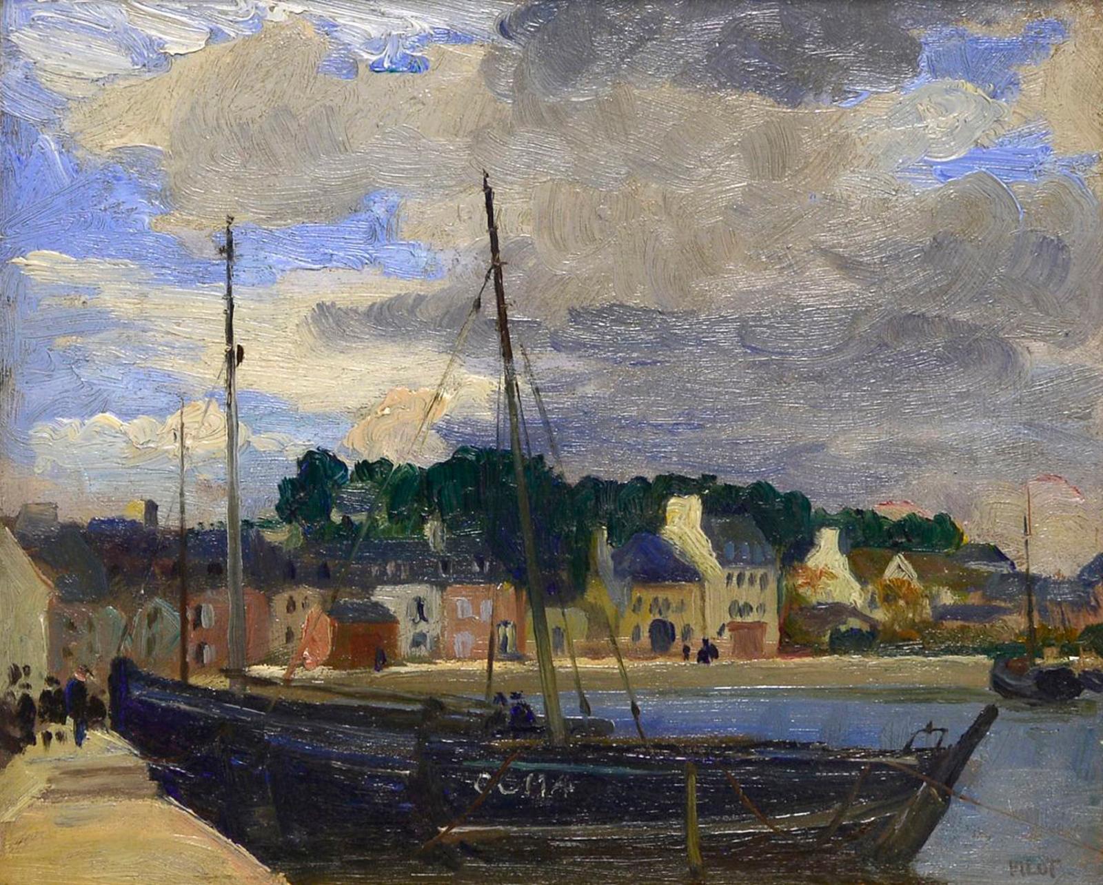 Robert Wakeham Pilot (1898-1967) - Harbour scene