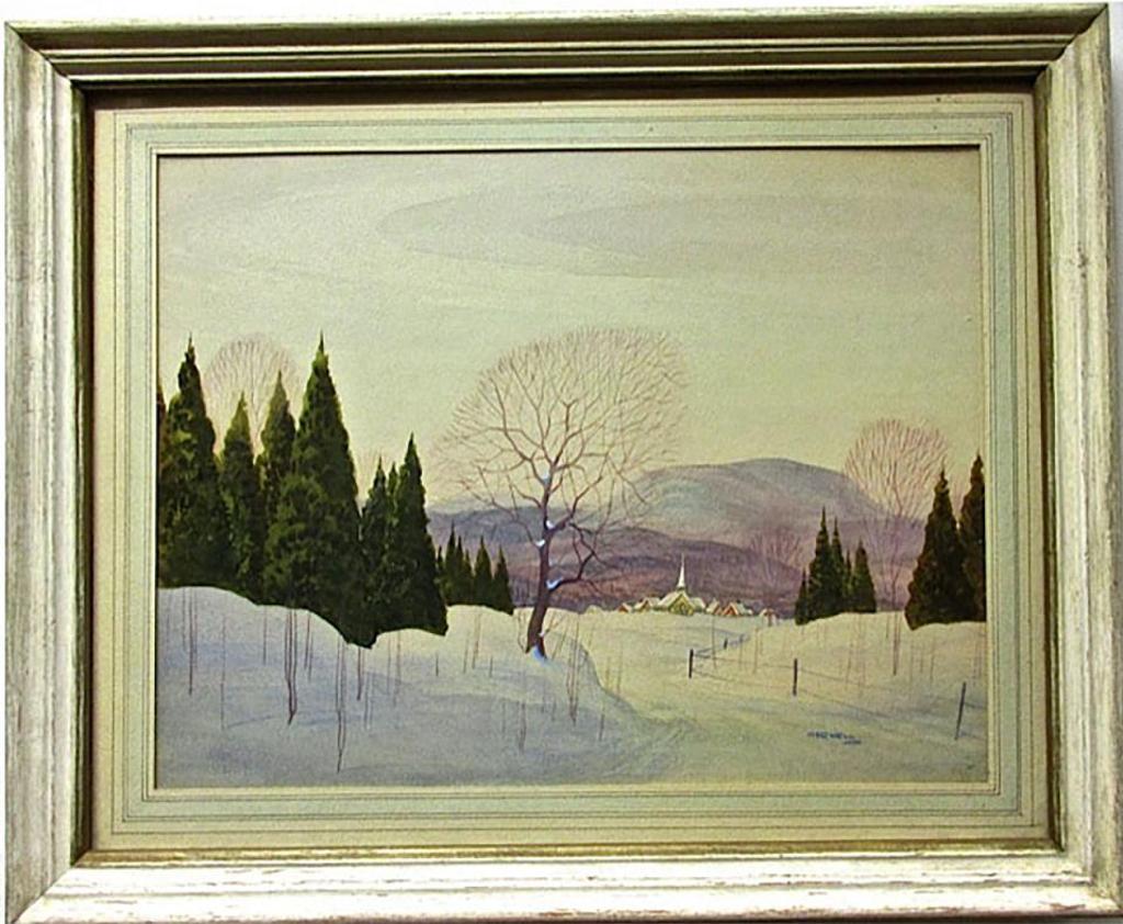 Graham Norble Norwell (1901-1967) - Village In Winter - Laurentians