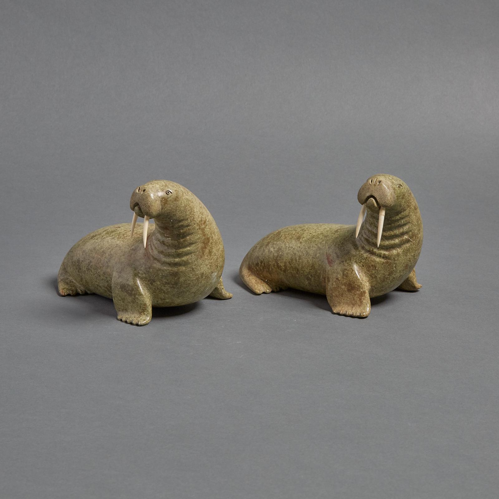 Oomagajuk Tikivik (1921) - Two Walruses