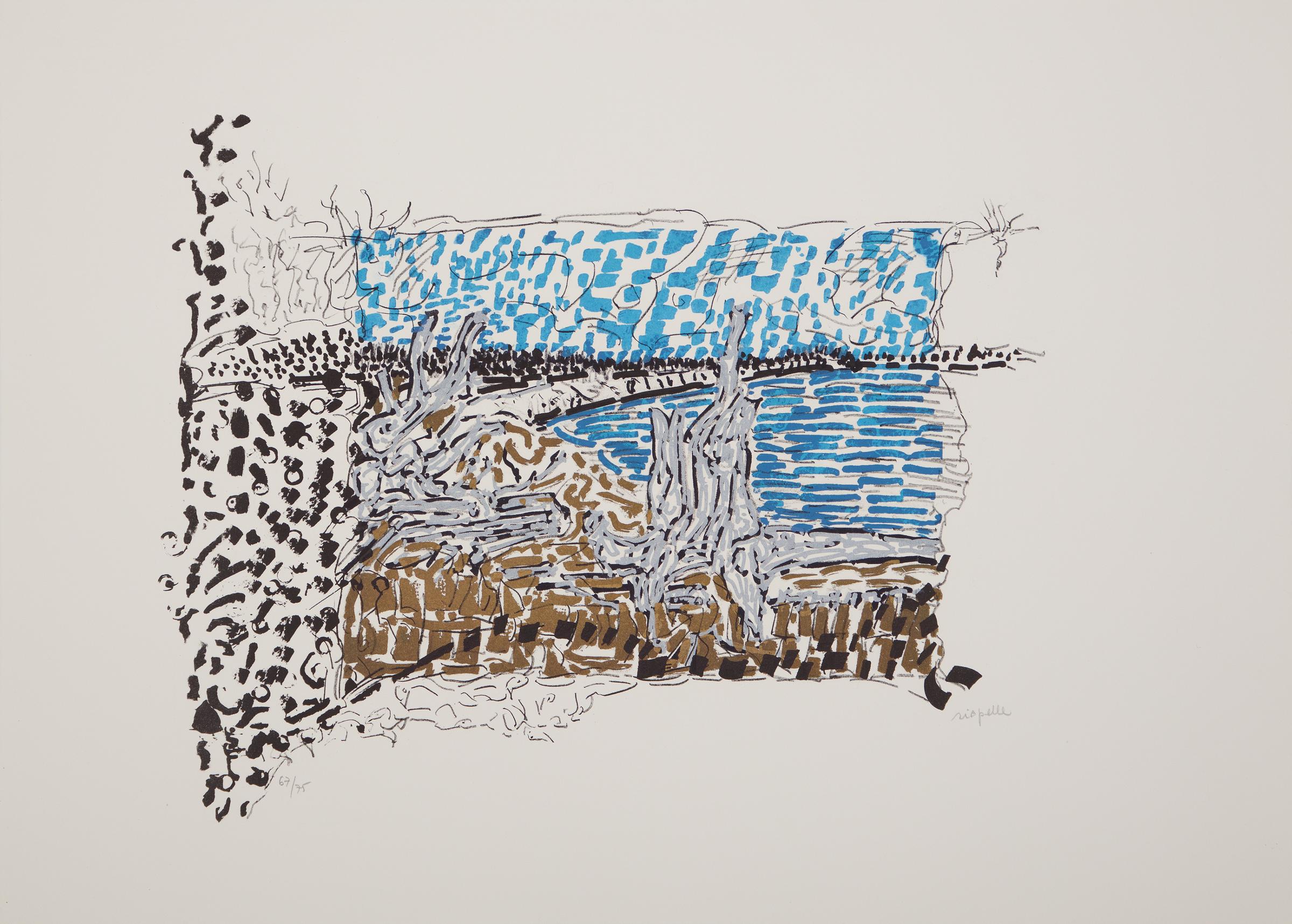 Jean-Paul Riopelle (1923-2002) - Où un ours est chassé , 1985-1989