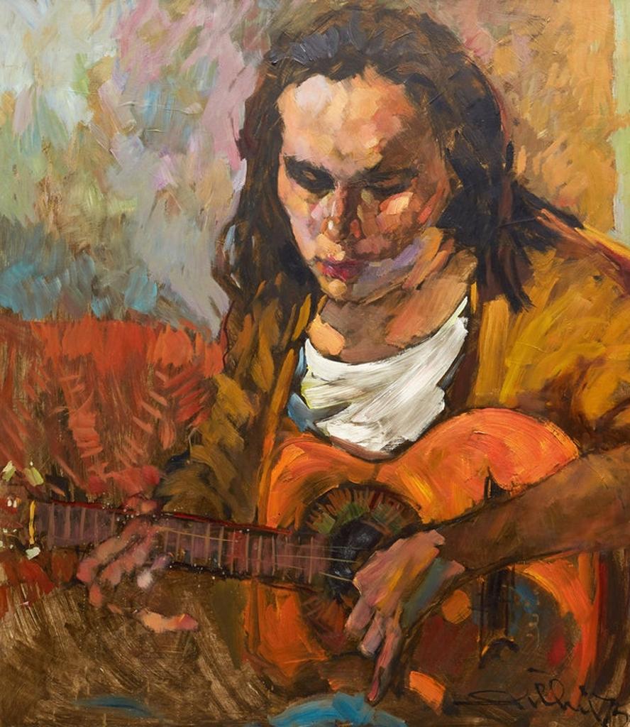 Arthur Shilling (1941-1986) - Playing Guitar