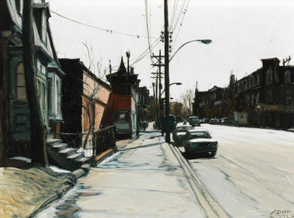 John Geoffrey Caruthers Little (1928-2024) - Spring Sunlight - Rue Wellington, Pointe St. Charles, Montreal