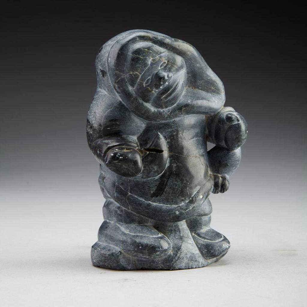 Jobie Inukpuk (1934-1983) - Woman With Ulu And Goose