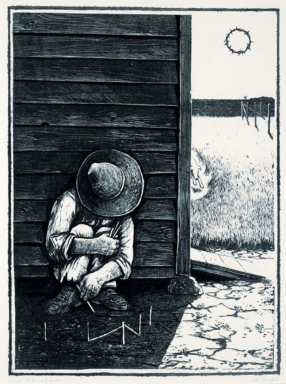 William Kurelek (1927-1977) - The Hound of Heaven  #80/100