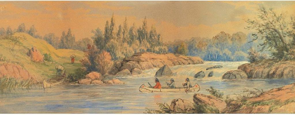 Frederick Arthur Verner (1836-1928) - Rocky Portage, Nipigon River