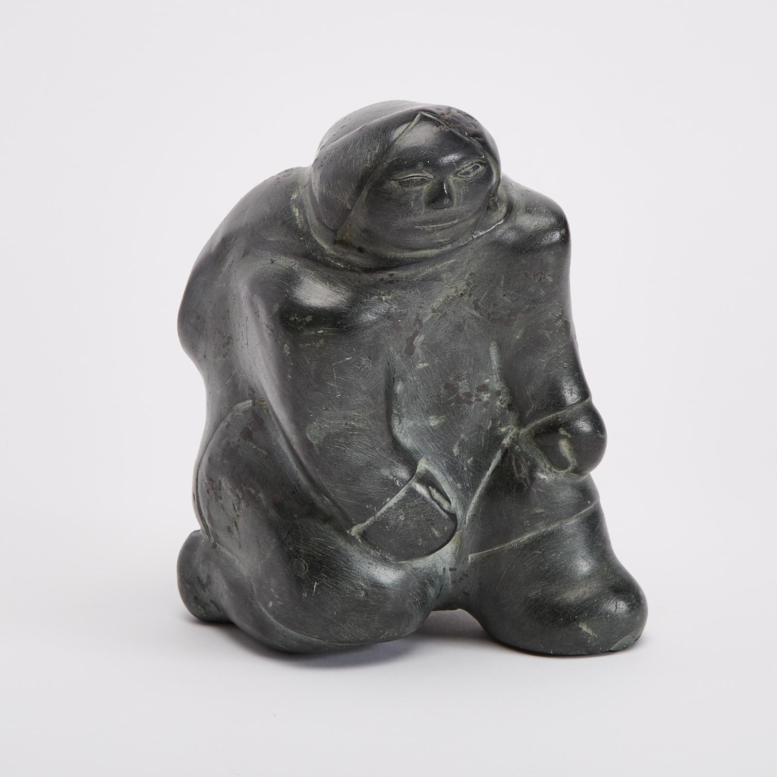 Mathew Aqigaaq (1940-2010) - Kneeling Woman