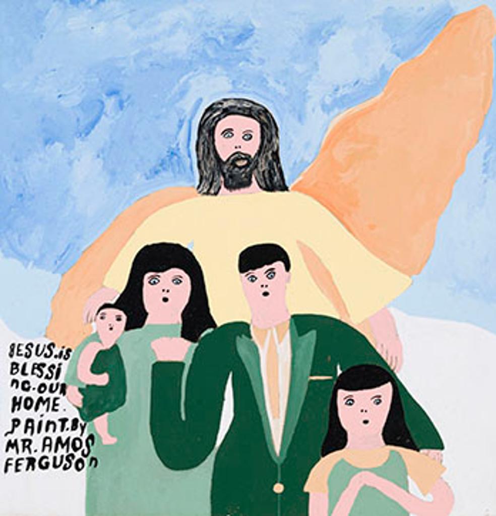 Amos Ferguson (1920-2009) - Jesus is Blessing our Home