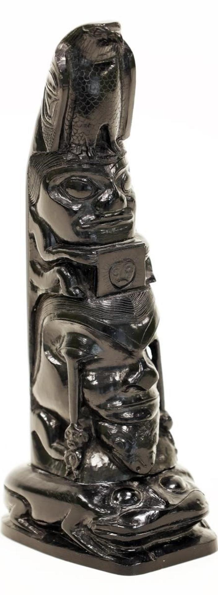 Arthur Moody (1885-1967) - Five Figure Totem (Eagle, Human, Shaman, Otter And Frog); 1958