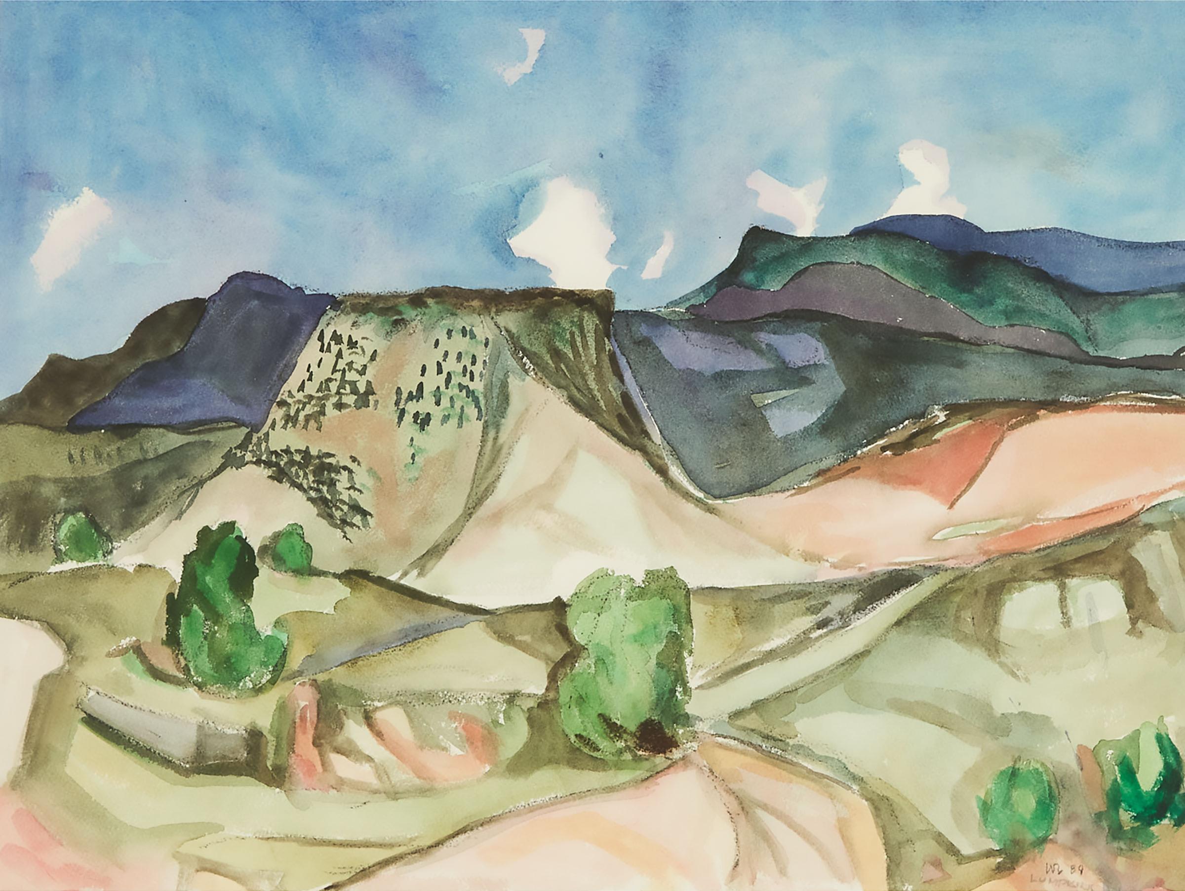 William Lumpkins - Untitled (Sloping Hills), 1989