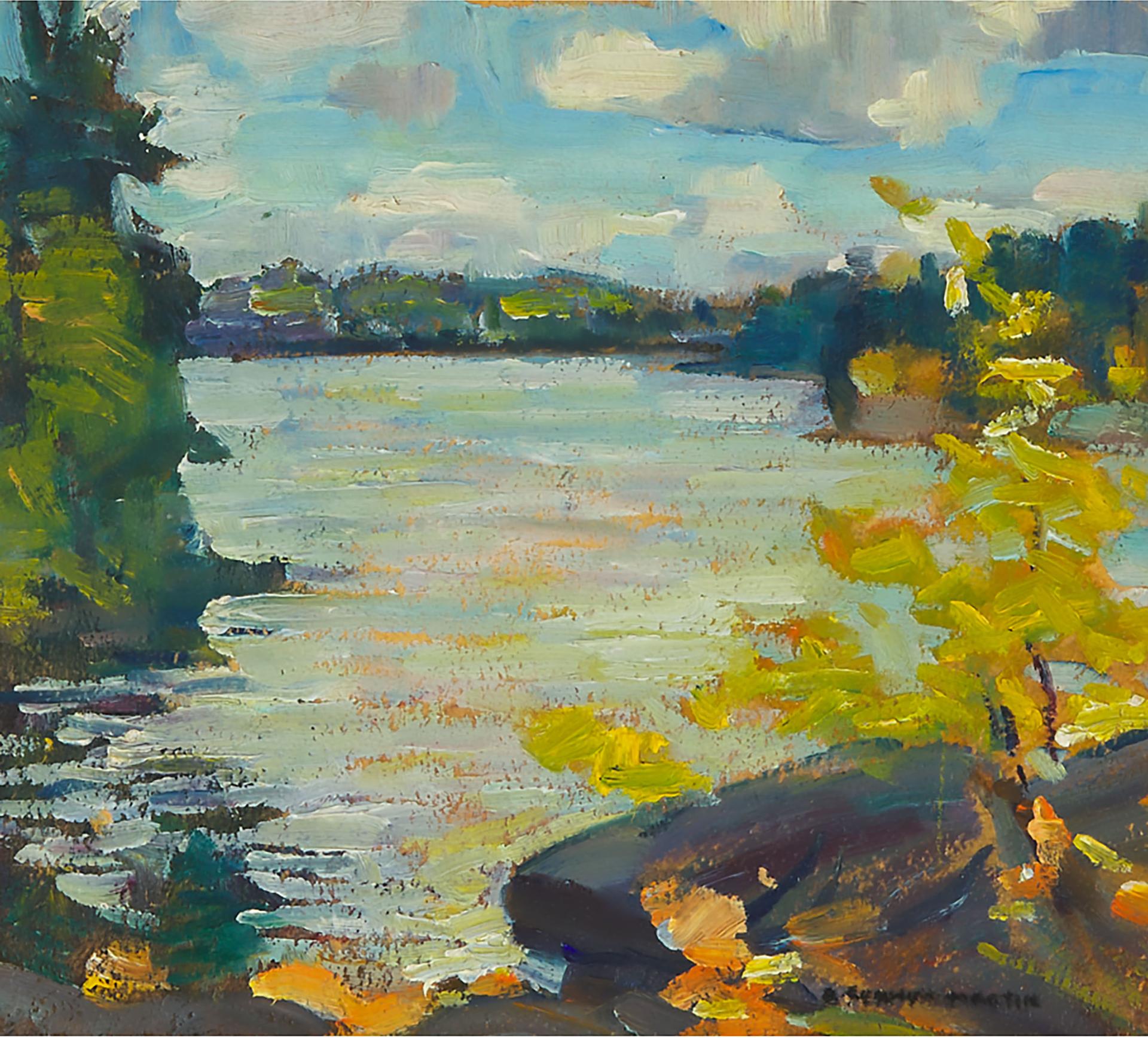 Bernice Fenwick Martin (1902-1999) - Rocky Shore, Prospect Lake, Near Bracebridge, Ont.