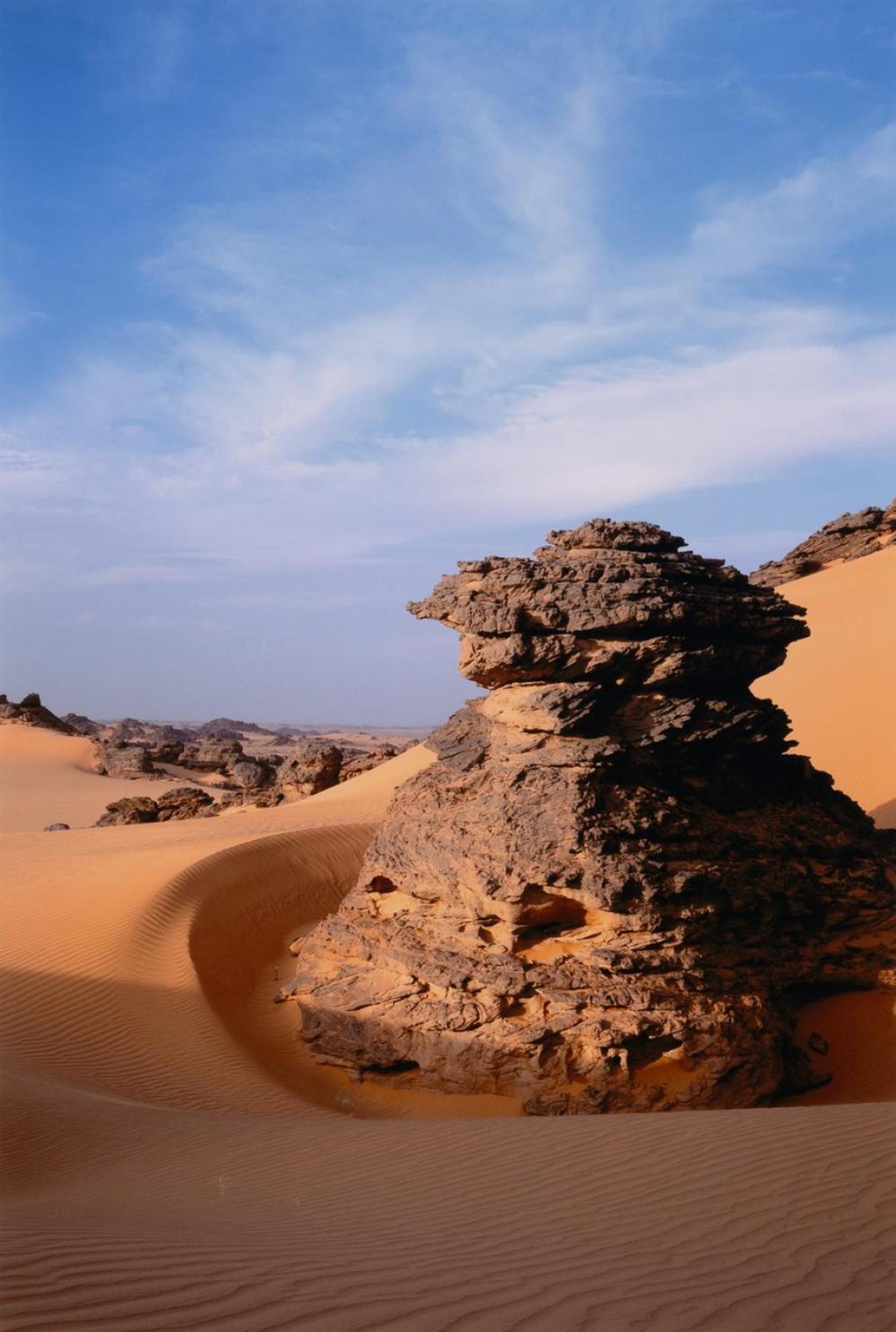 Roberta Bondar (1945) - Acacus Rock in Dunes