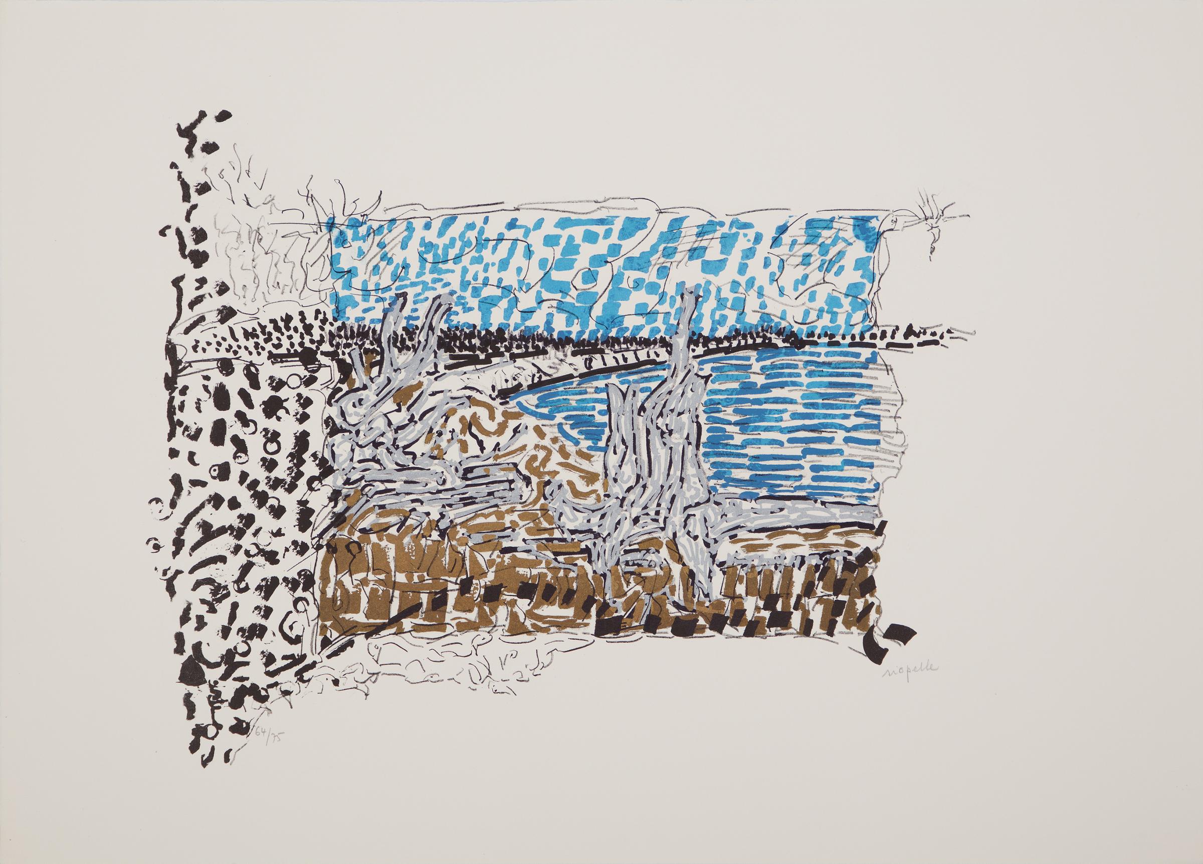 Jean-Paul Riopelle (1923-2002) - Où un ours est chassé, 1985-1989