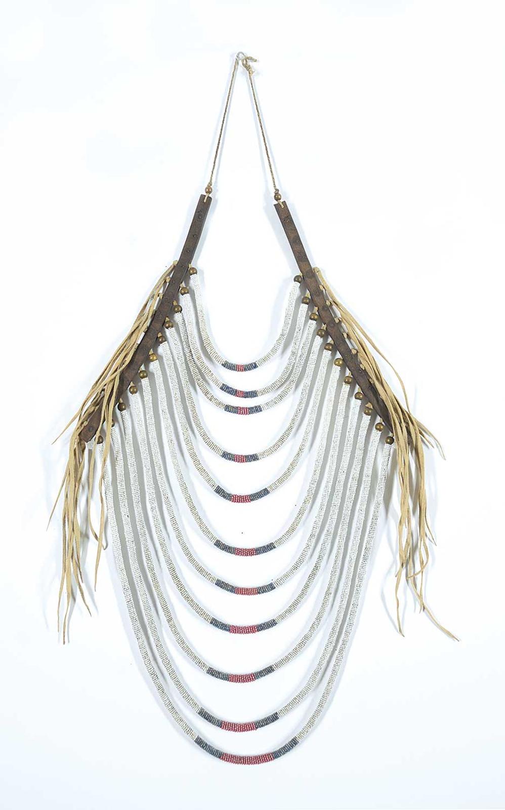 First Nations Basket School - Intricate White Looped Chest Piece