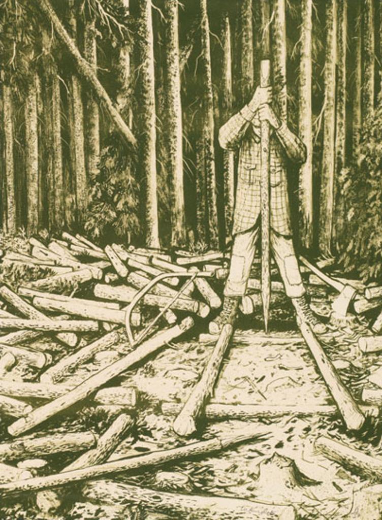 William Kurelek (1927-1977) - Building a Cord Cradle
