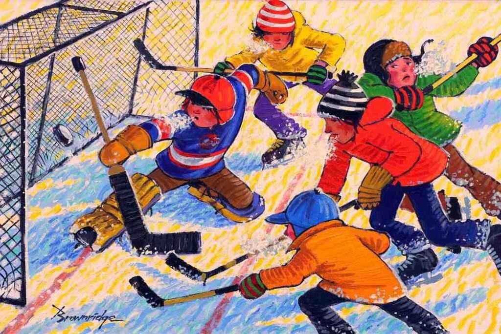 William (Bill) Roy Brownridge (1932) - Driving To The Crease; 1998