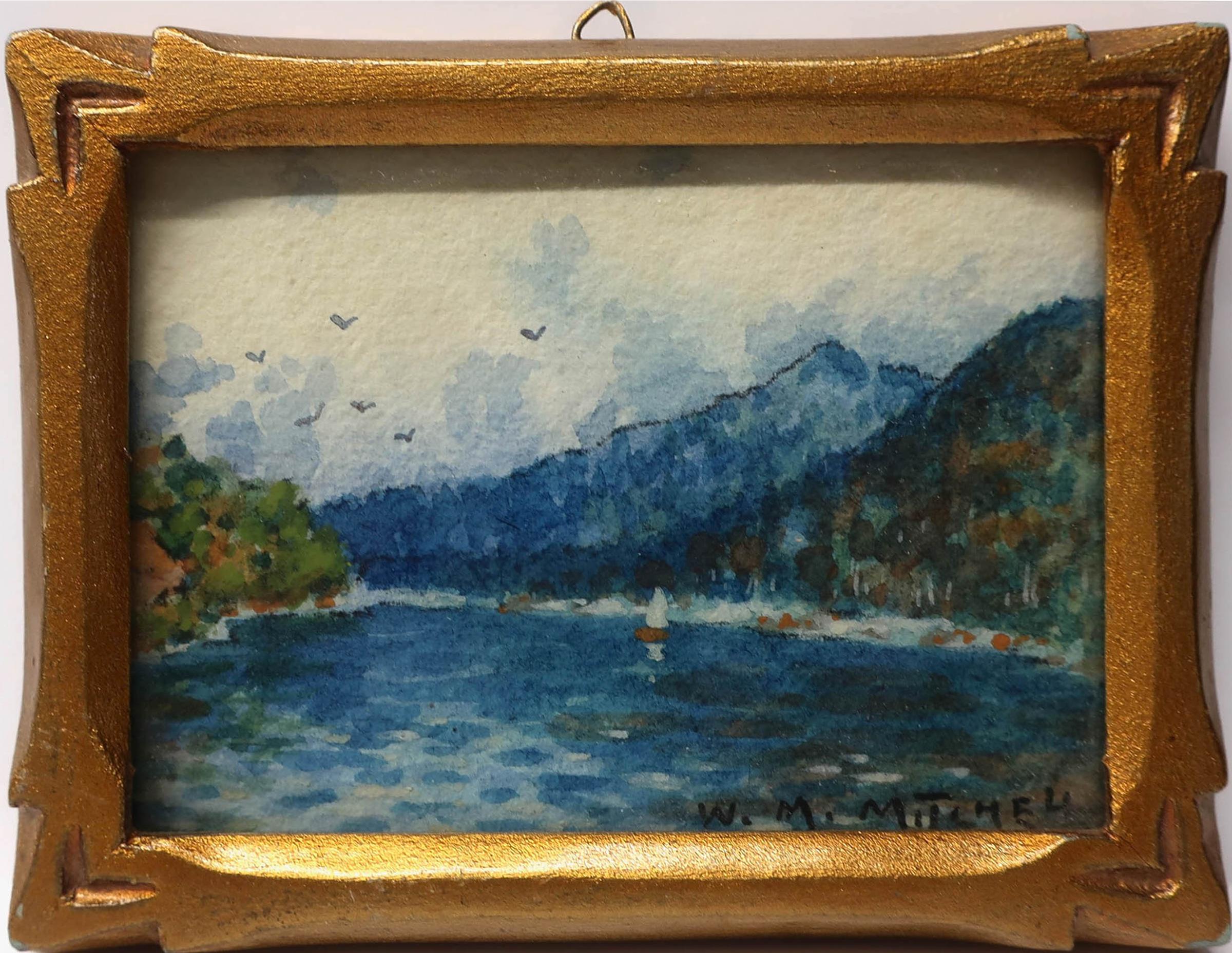 Willard Morse Mitchell (1879-1955) - A View Of Lac Tremblant With Mount Tremblant In The Back Ground