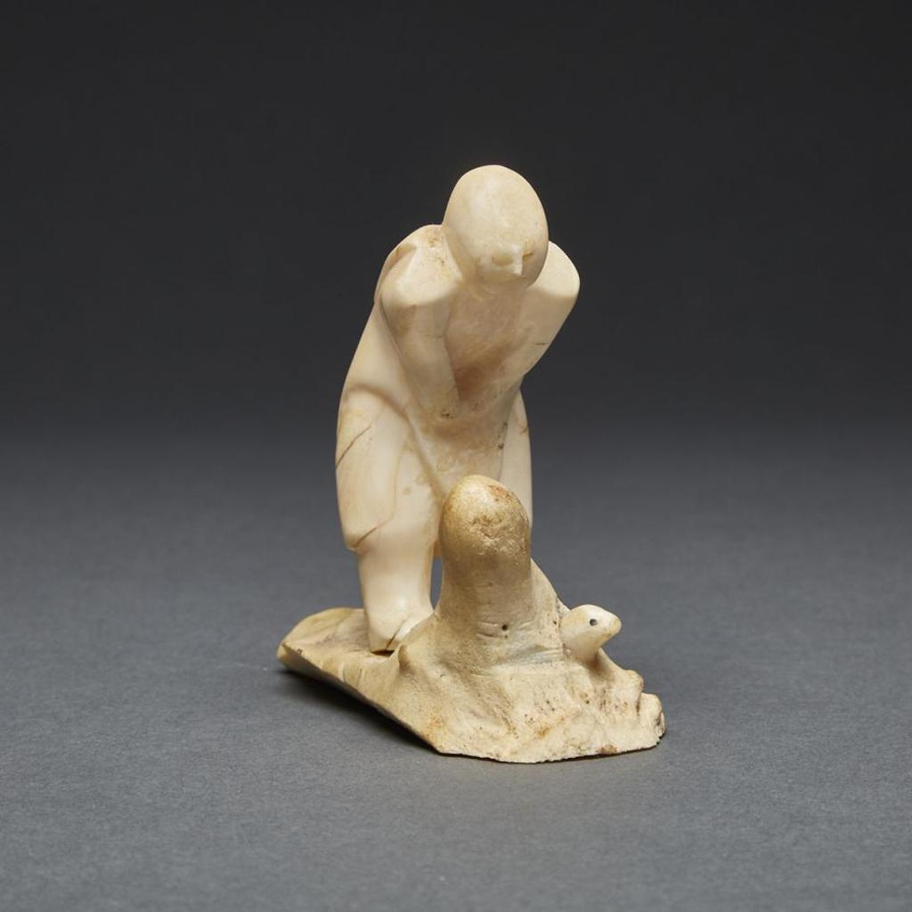 Agnes Nulluq Iqqugaqtuq (1930-2006) - Woman And Otter