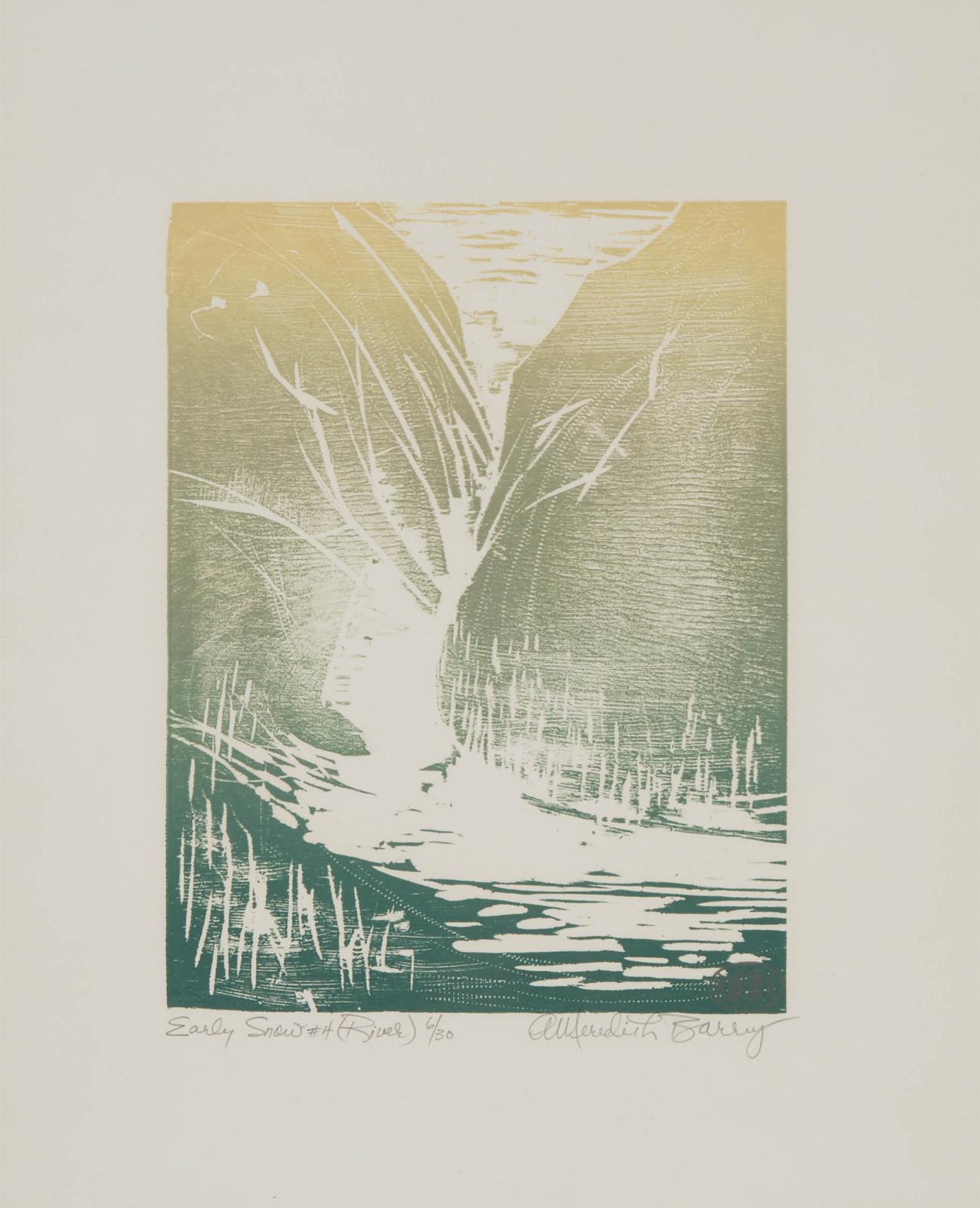 Anne Meredith Barry (1932-2003) - Early Snow #4 (River)