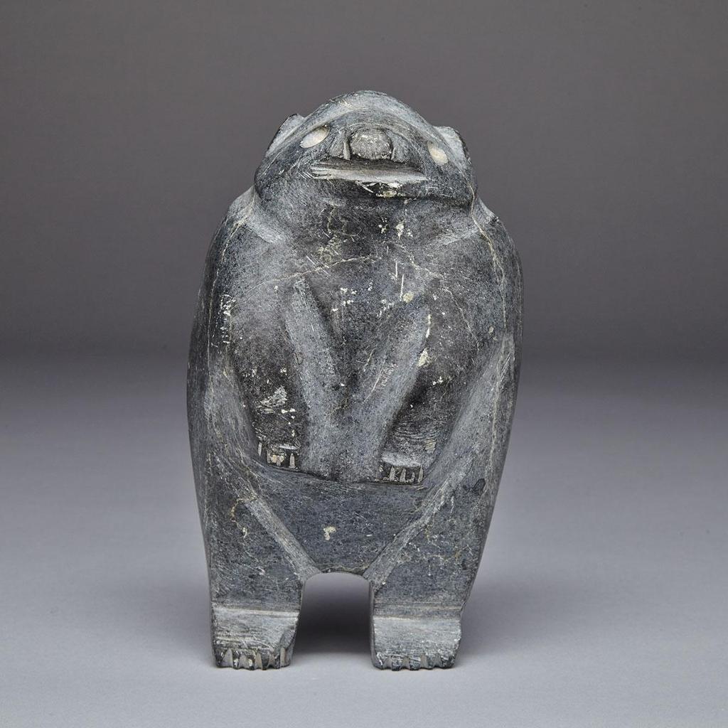 John Kavik (1897-1993) - Polar Bear On Hind Legs