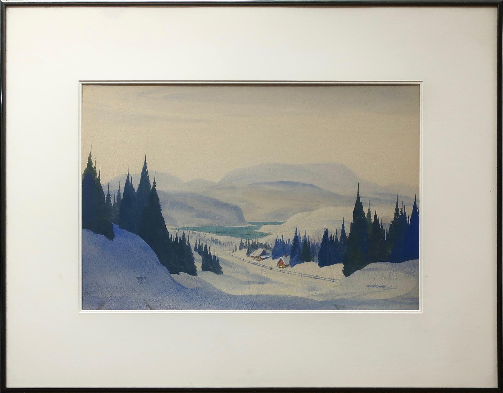 Graham Norble Norwell (1901-1967) - Snow Capped Cabins - Laurentians