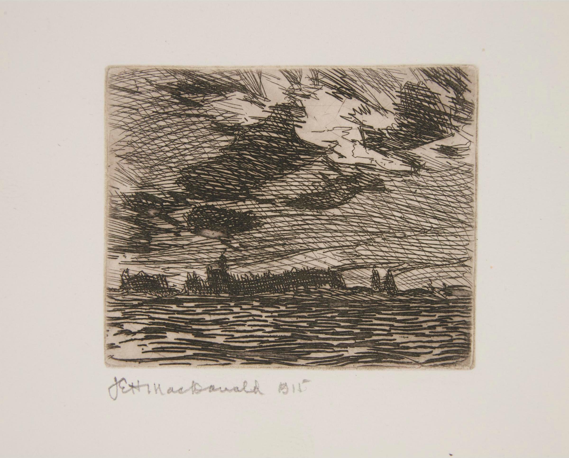 James Edward Hervey (J.E.H.) MacDonald (1873-1932) - Stormy Skies (Georgian Bay), 1915/1972