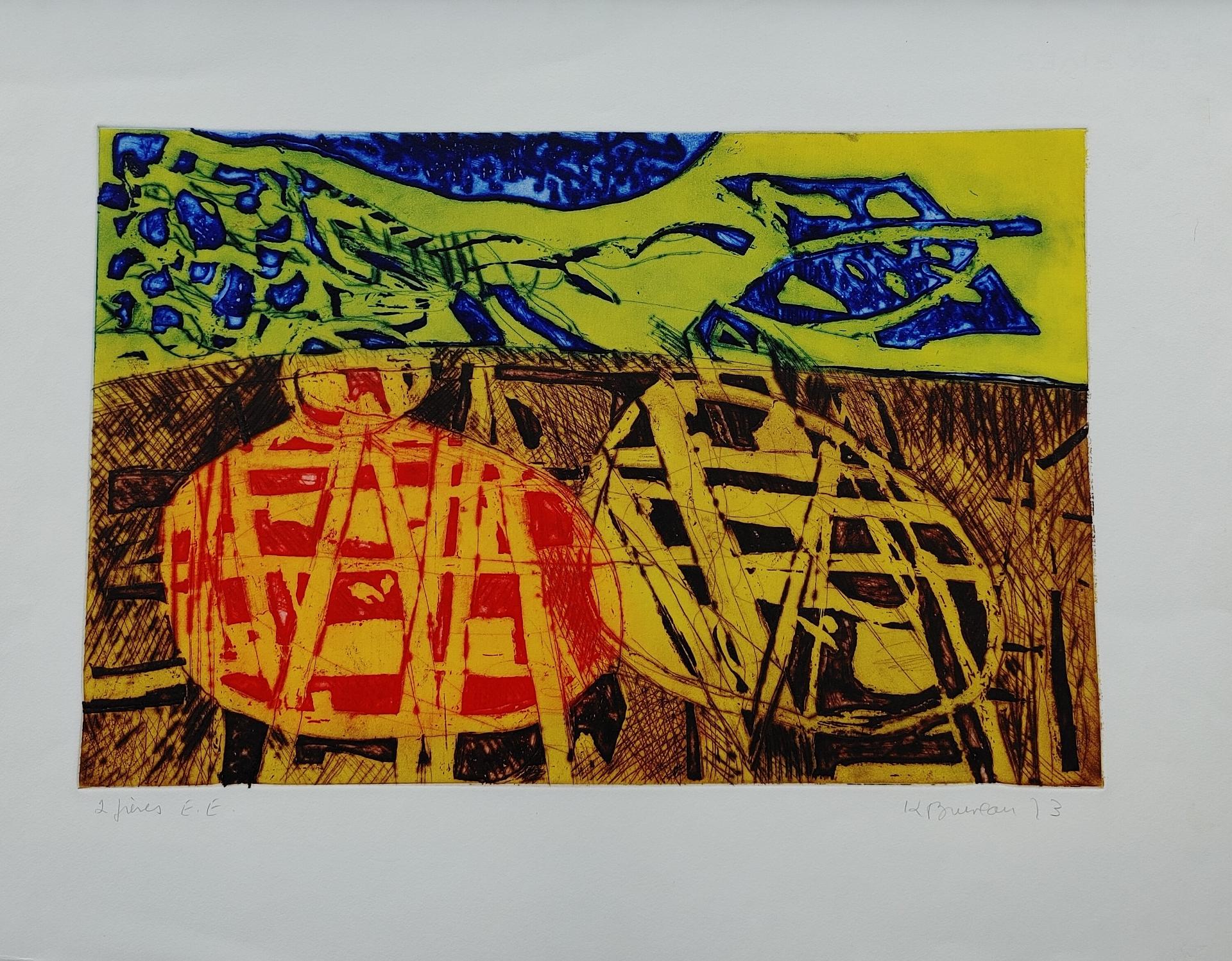 Kittie Bruneau (1929-2011) - Deux frères, 1973