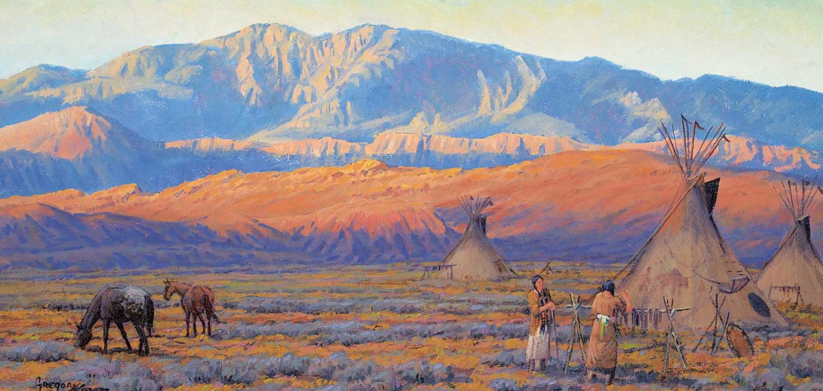 Gregory Sievers - Drying Buffalo Meat