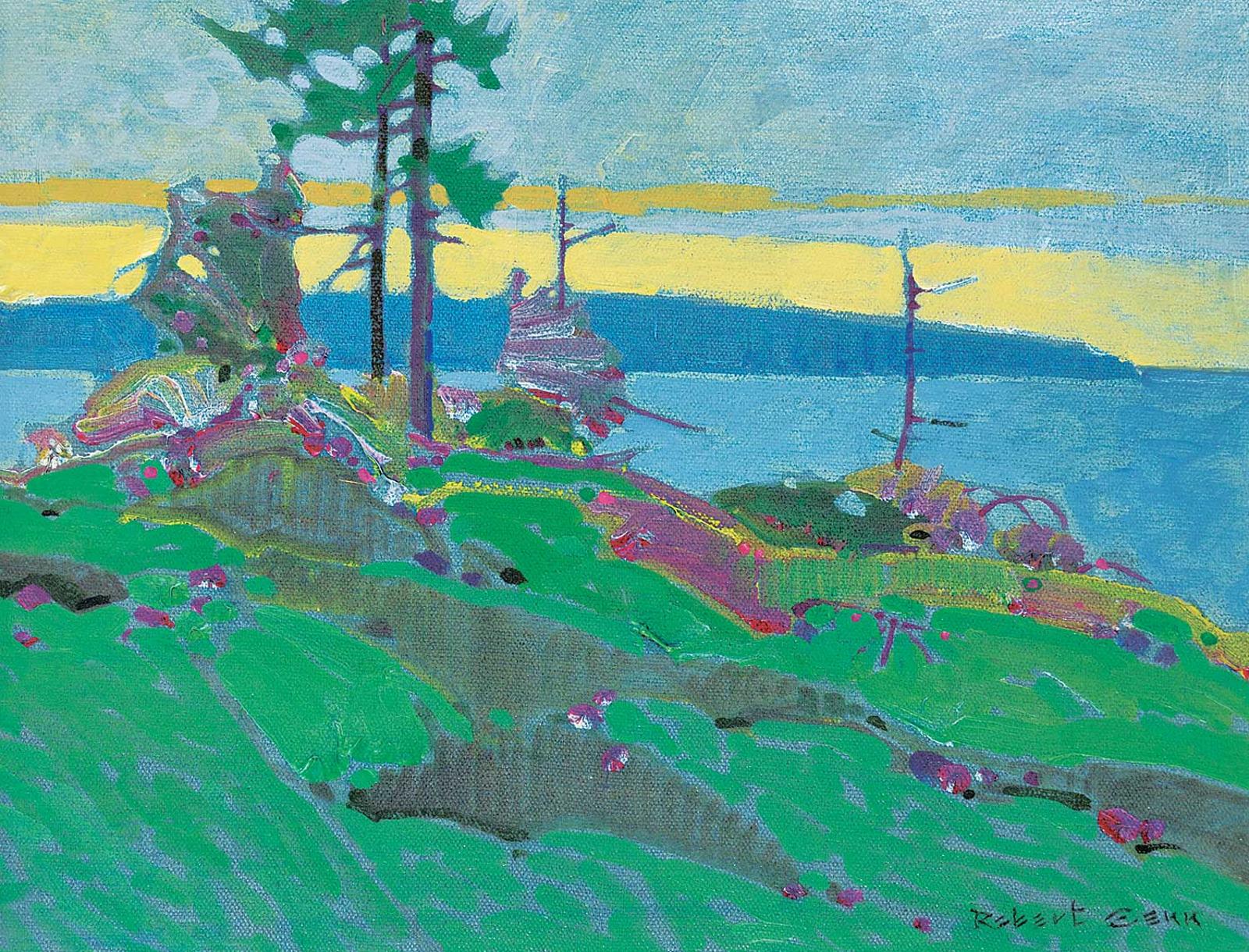 Robert Douglas Genn (1936-2014) - Edge Pattern with Green and Alizarin