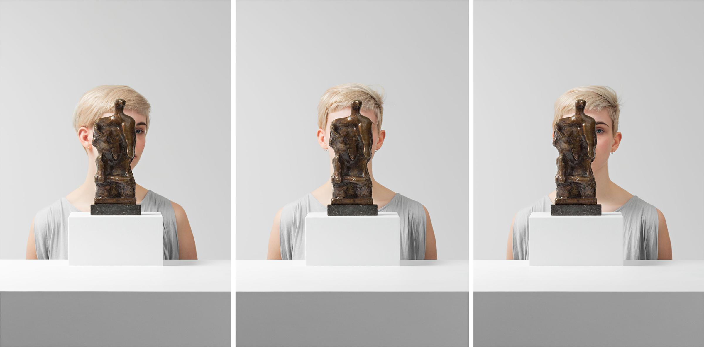 Adad Hannah (1971) - Woman Behind A Sculpture, 2022