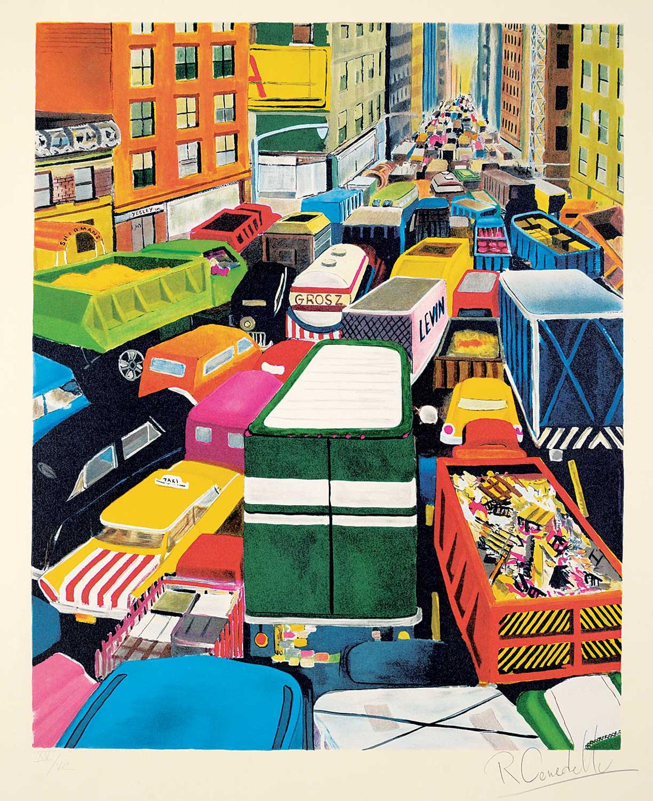 Robert Cenedella (1940) - Untitled - Gridlock XV/VC