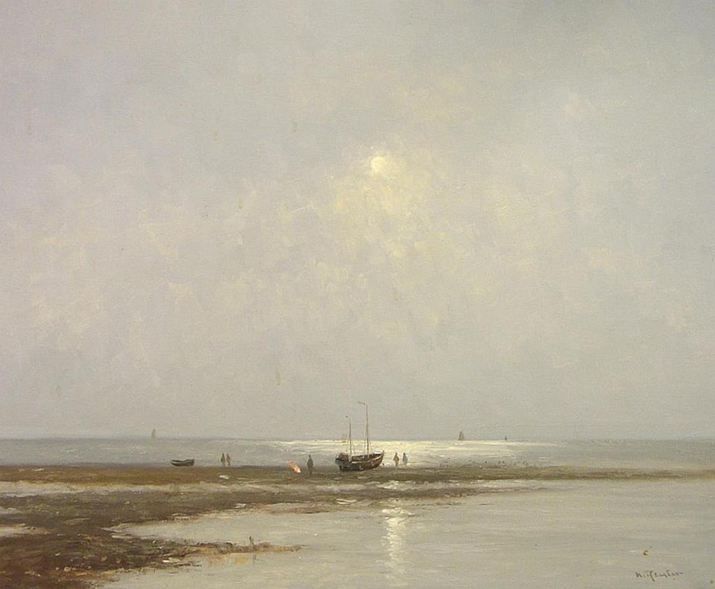 Helmut Reuter (1913-1985) - Fishing Vessel on the Beach