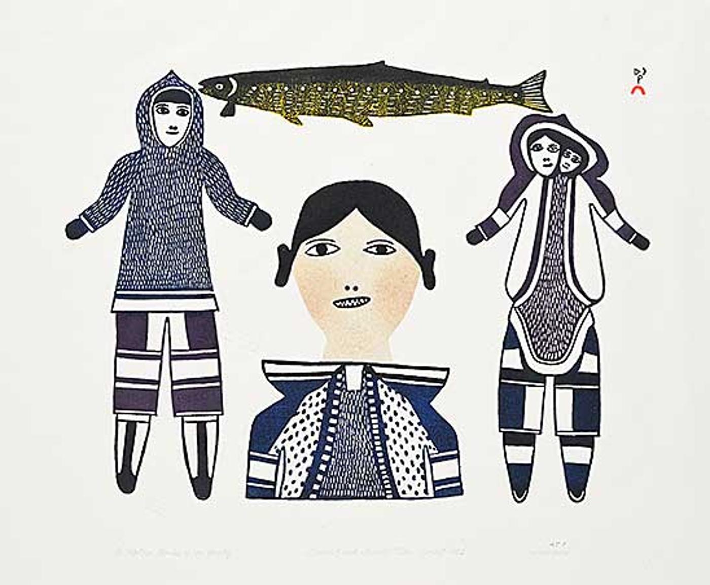 Jamasie Teevee (1910-1985) - A Mother Thinks of Her Family #19/50