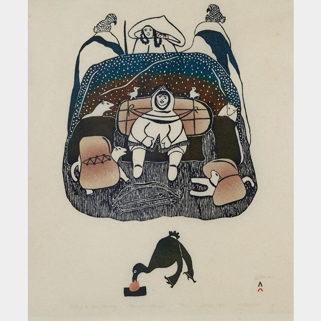 Pitseolak Ashoona (1904-1983) - Resting On Our Journey