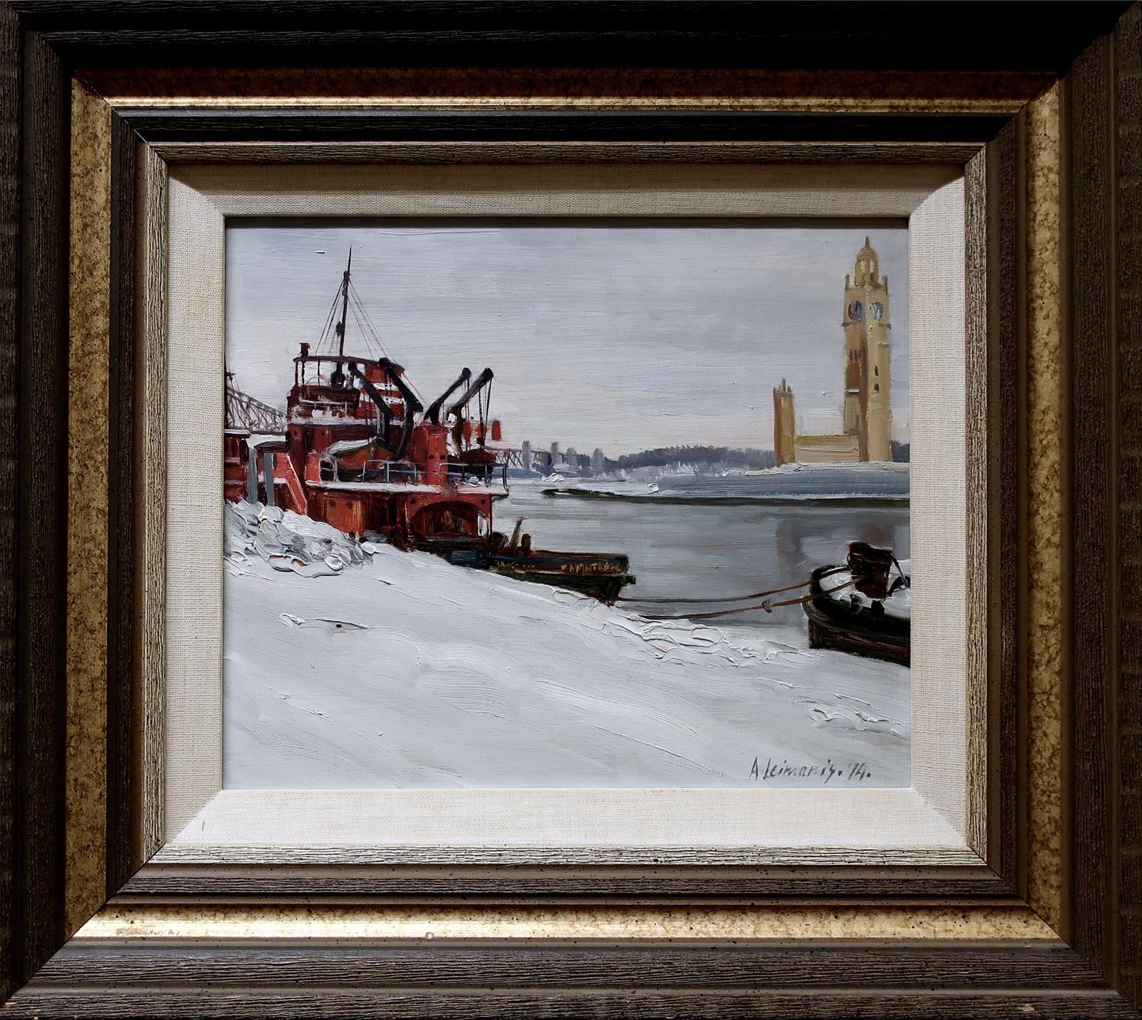 Andris Leimanis (1938) - Tugboats In The Harbour