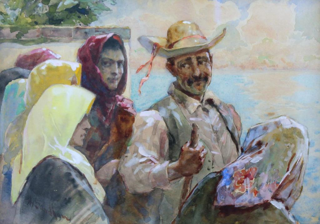 John Henry (Hy) Sandham (1842-1910) - Cock Of The Walk