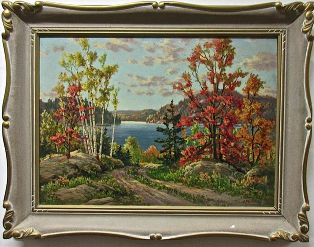 Otto Planding (1887-1964) - Fall Lake Scene