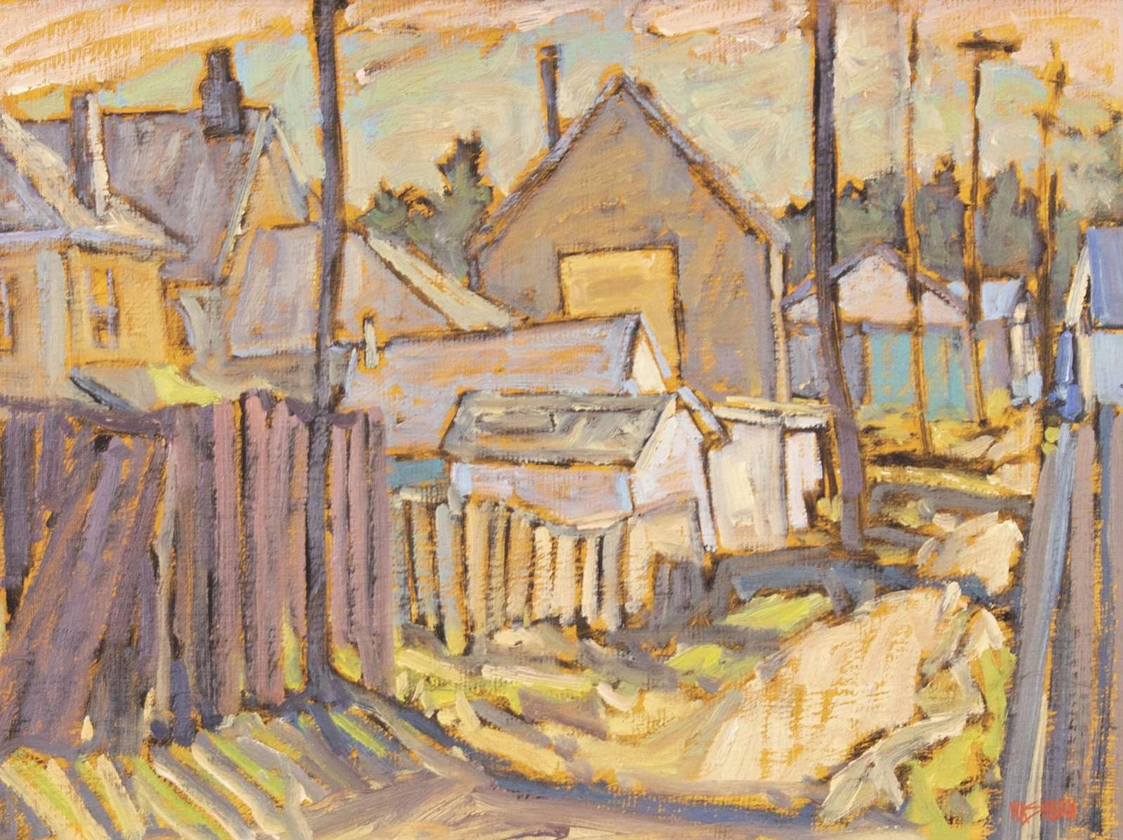 Lawrence Washburn (1940-2023) - Back Alley (Crossfield); 1982