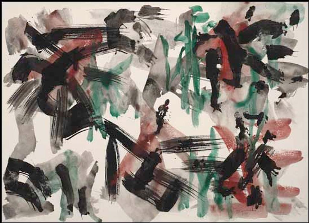 Paul-Émile Borduas (1905-1960) - Skieurs en Suspens