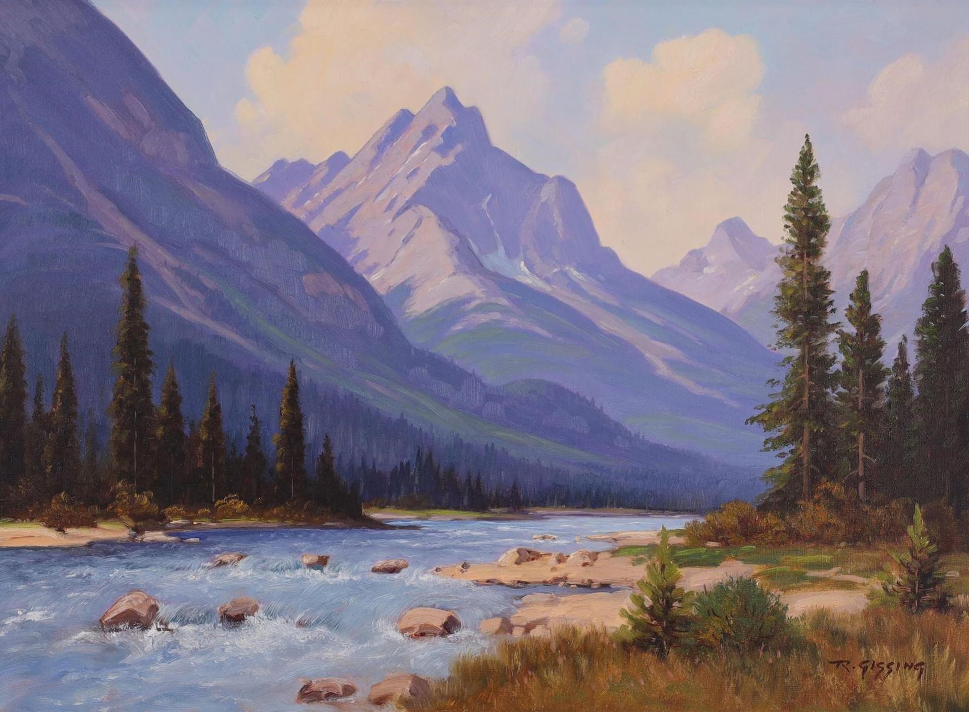 Roland Gissing (1895-1967) - Bugaboo River, B.C.; 1963