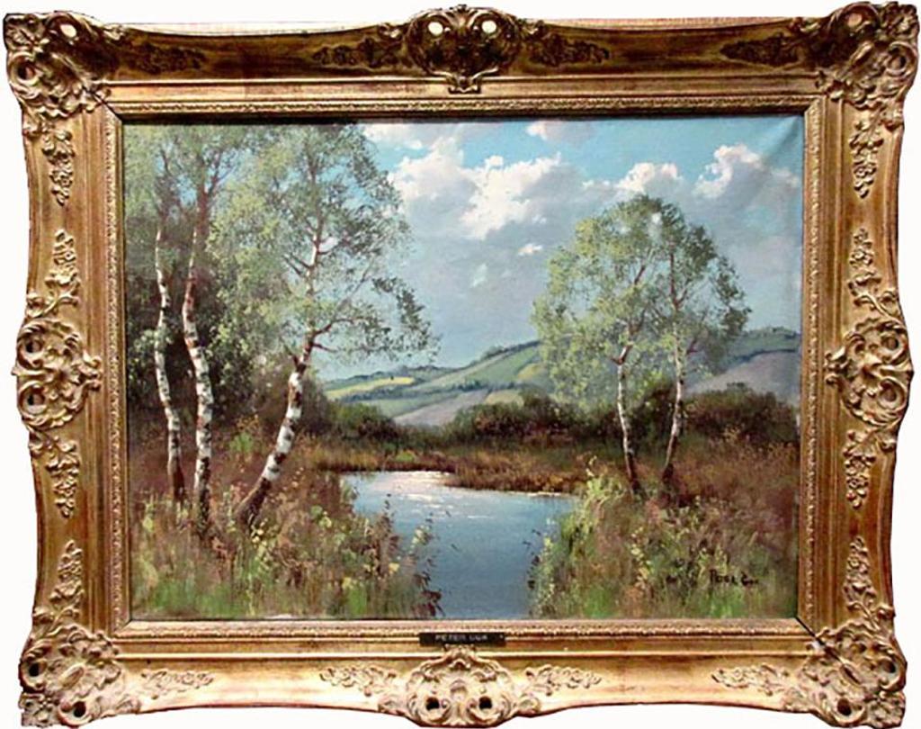 Peter Cox (1912-1985) - Moonlit Pond