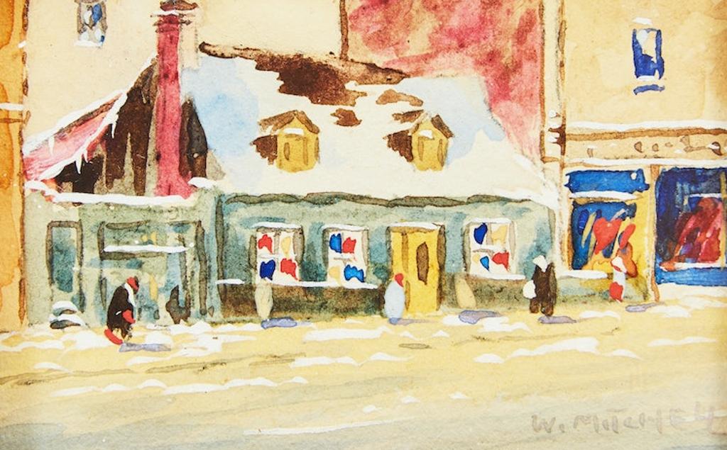Willard Morse Mitchell (1879-1955) - Ye Old-Time Bookstore, St. Catherine Street W, Montreal; Chateau de Ramezay, Montreal; St. Louis Street West, Quebec City